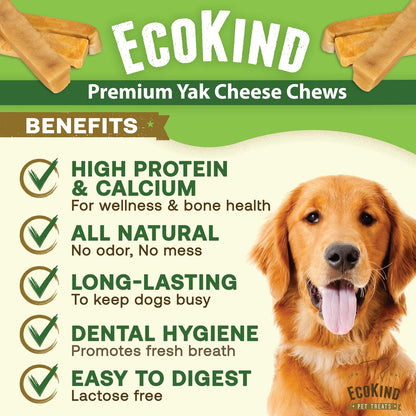 The Original Himalayan Yak Chew for Large Dogs – 100% Natural, Long-Lasting